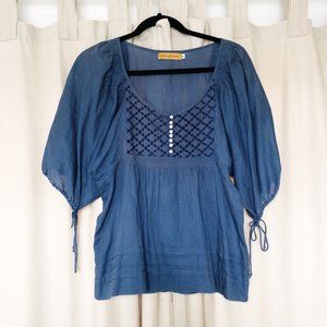 Roberta Freymann 100% Cotton Blouse, S